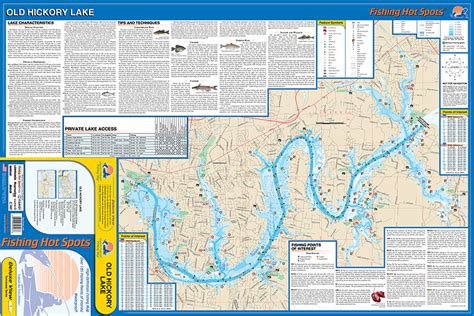 Old Hickory Tennessee Geographic Recrestion and Fishing Guide GPS ...