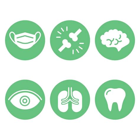 medical icons green color 26752585 Vector Art at Vecteezy