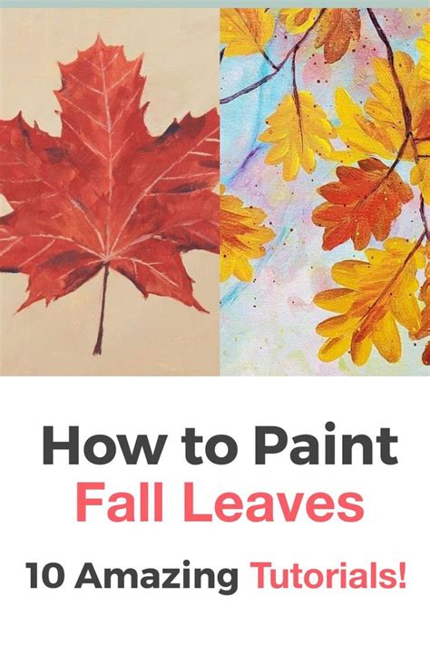 10 Amazing and Easy Step by Step Tutorials & Ideas on How to Paint Fall ...