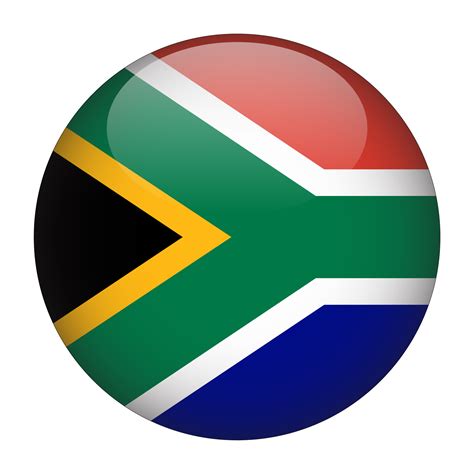 South Africa 3D Rounded Flag with Transparent Background 15272202 PNG