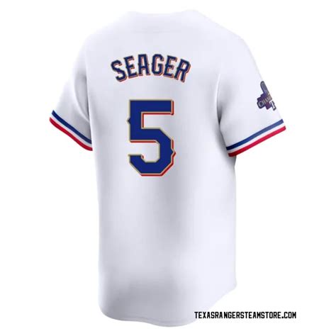 Texas Rangers Corey Seager Gold Limited Youth White 2024 Collection ...