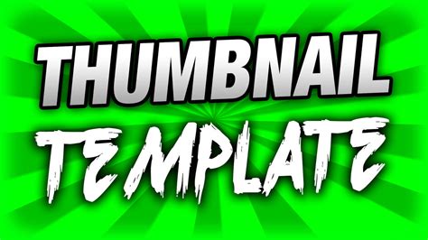 Thumbnail Template by Ace-Gaming on DeviantArt