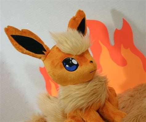 Flareon plushy | Pokemon plush, Pokemon, Eeveelutions