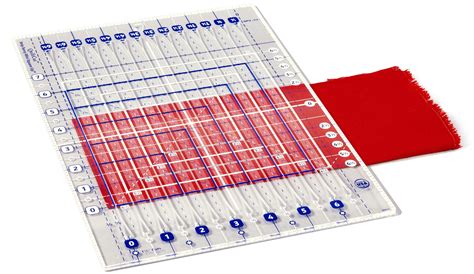 Quiltcut Strip Savvy Mini Square Up Slotted Quilting Ruler, QC3-MSU (8½ ...