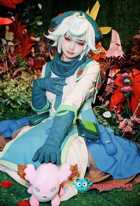 Women Costume - Anime Green Dress Set with Hat Cosplay | Top Quality ...