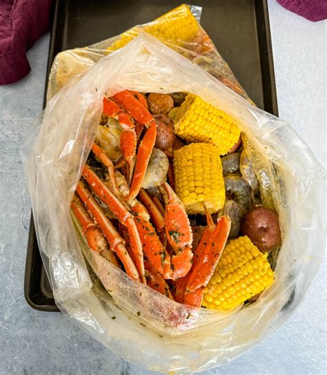 Seafood Boil in a Bag with Garlic Butter - Simple Seafood Recipes