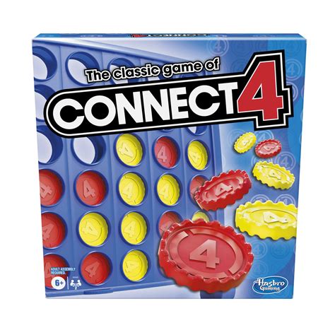 Buy Hasbro Gaming Connect 4 Classic Grid,4 in a Row Game,Strategy Board ...