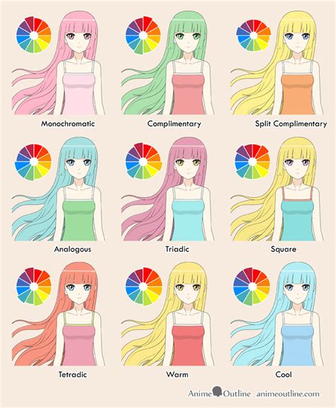 Anime Hair Color Palette - Hair Style Blog