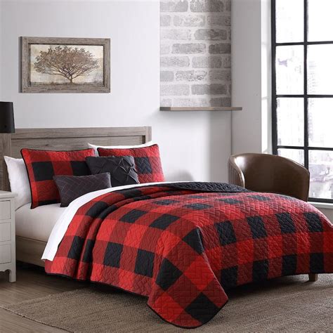 Buffalo Plaid Reversible Quilt Set | Buffalo plaid quilt, Plaid quilt ...