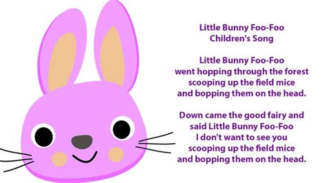 Little Bunny Foo-Foo Lyrics - Children's Song Lyrics - YouTube