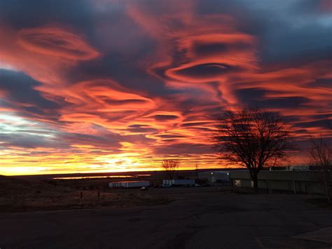 Today's sunrise from North Boulder : Denver