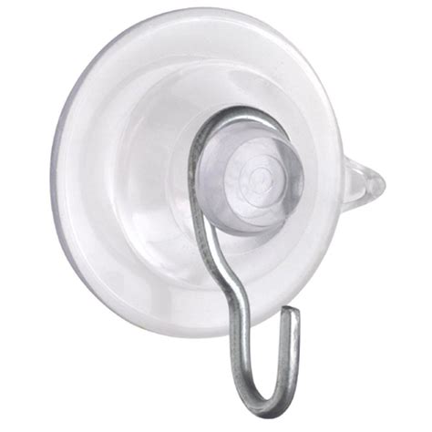 OOK 1 lb. 1-1/8 in. Clear Plastic Suction Cups with Hooks (4-Pack ...