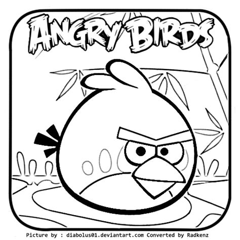 Radkenz Artworks Gallery: Angry birds seasons coloring page