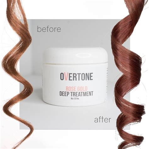 overtone rose gold for brown hair before and after - Cheree Boynton