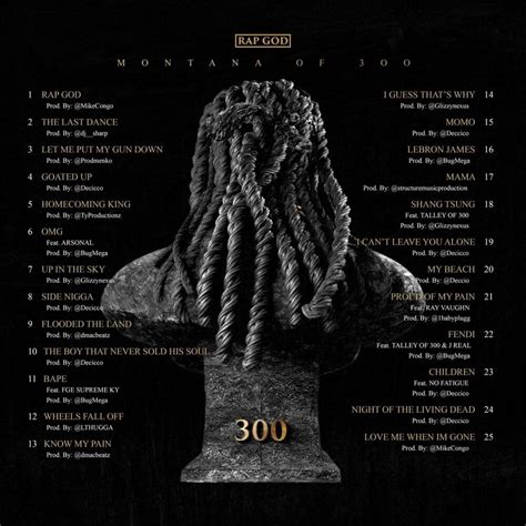 Montana of 300 - Rap God Lyrics and Tracklist | Genius