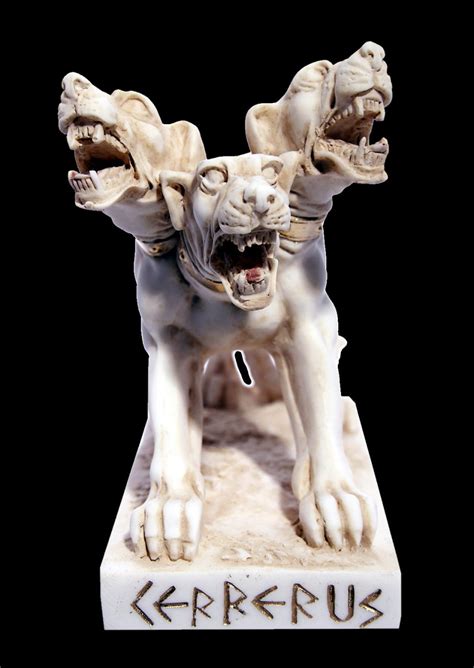 Cerberus greek alabaster statue