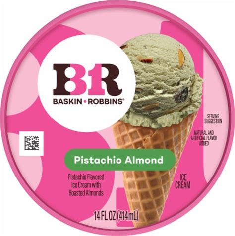 Baskin Robbins Pistachio Almond Ice Cream Pint, 14 oz - Fry’s Food Stores