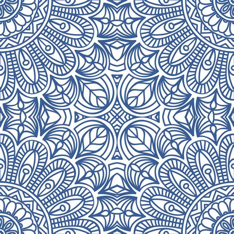 Moroccan Style Removable Wallpaper / Blue Mandala Peel and - Etsy ...