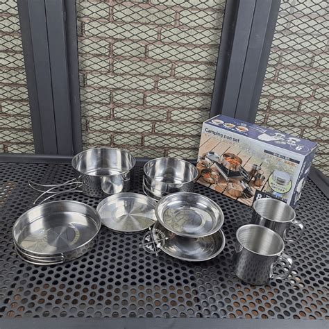 Jual cooking set camel CW 301 alat masak outdoor stainless nesting 8 in ...