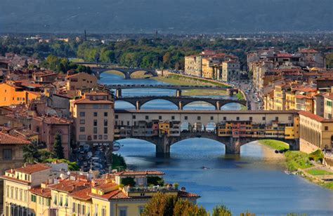 Ponte Vecchio Bridge In Florence At Sunset • Travel Photography Prints