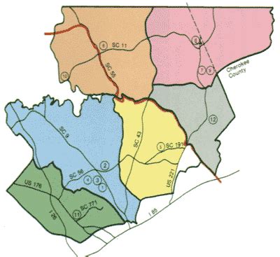 Spartanburg County School District Map - Cities And Towns Map