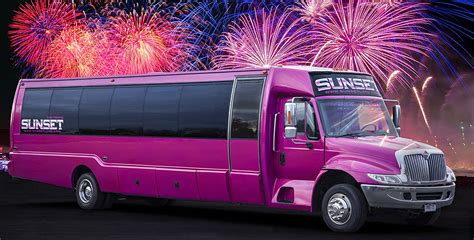 Pink Party Bus Denver | Pink Party Bus Rental | Sunset Limo