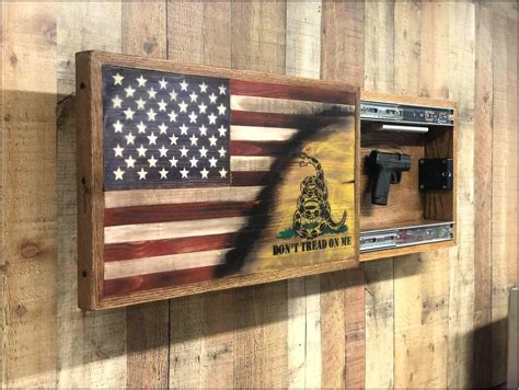 Concealed Gun Cabinet American Flag - Cabinet : Home Decorating Ideas # ...