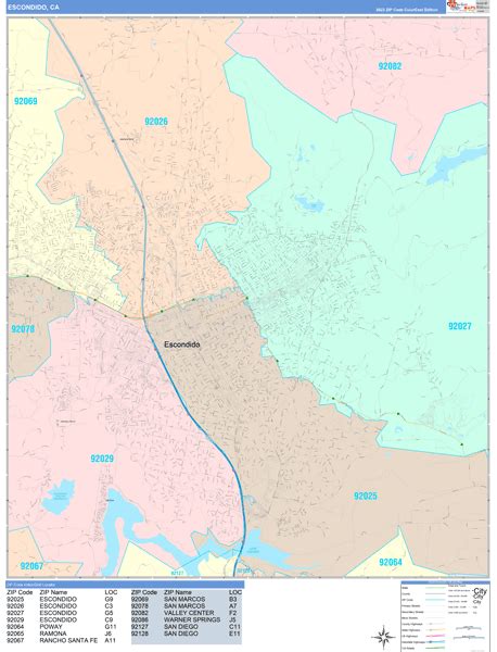 Maps of Escondido California - marketmaps.com