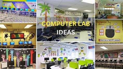 School computer lab design | computer lab decoration | computer lab ...