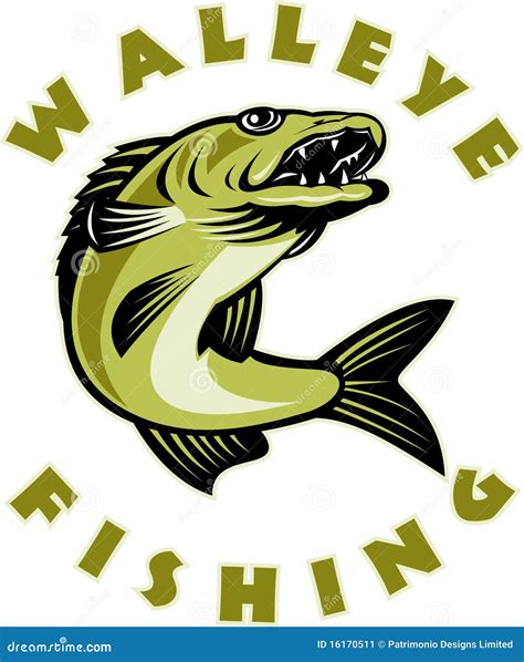 Walleye Fish Silhouette Vector Illustration | CartoonDealer.com #200691174