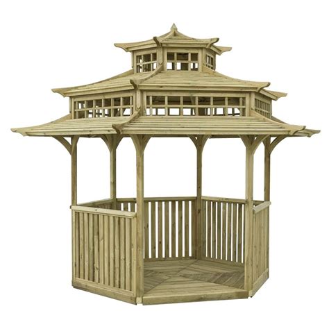 Rowlinson Oriental Pagoda in 2020 | Pagoda garden, Gazebo, Wooden patios