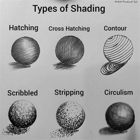 Different Types of Shading Technique😘 ️ | Different Types of Shading ...