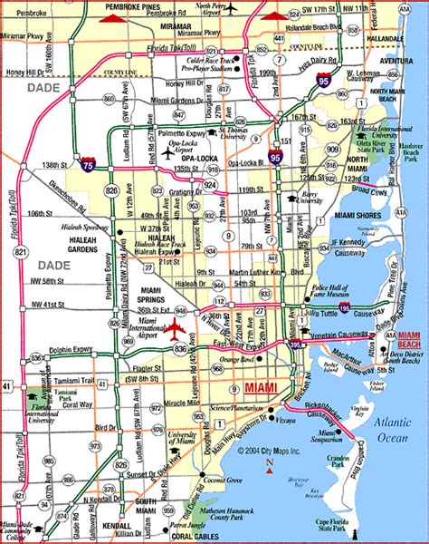 Miami Metro Map - ToursMaps.com