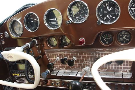 Perfectly restored Cessna 140 cockpit. | Cessna, Vintage aircraft ...