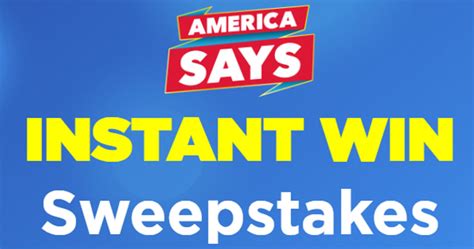 The Game Show Network America Says Instant Win Sweepstakes - Julie's ...