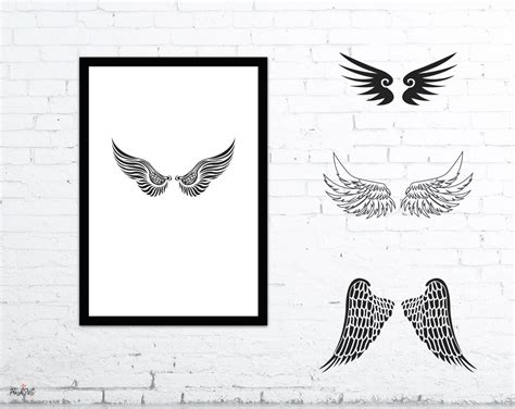 Wings SVG Wings Bundle SVG Wings Silhouette Wings Clipart | Etsy