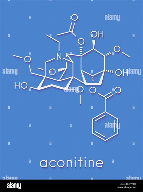 Aconitine molecular hi-res stock photography and images - Alamy