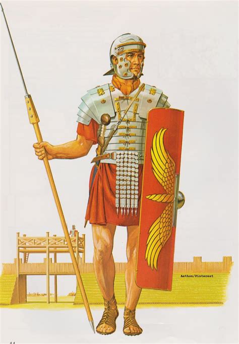 Roman Legionary of the late 1st century AD. (Peter Connolly/user ...