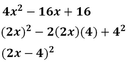 Factoring Perfect Square Trinomials