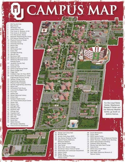 University of oklahoma campus map - Ok state university map (Oklahoma ...