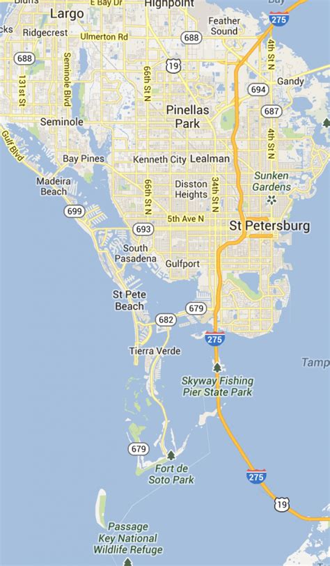 St Petersburg Florida City Map - St Petersburg Florida • Mappery - St ...