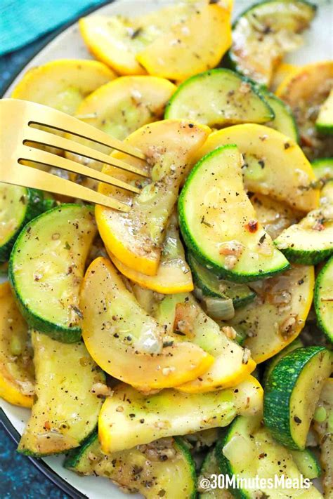 Sauteed Squash and Zucchini Recipe - 30 minutes meals