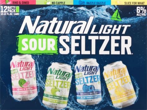 Natural Light Sour Hard Seltzer Variety Pack, 12 cans / 12 fl oz - Kroger