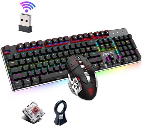 Keyboard Mouse Set Lychee Wireless Gaming Keyboard Mouse Combo ...