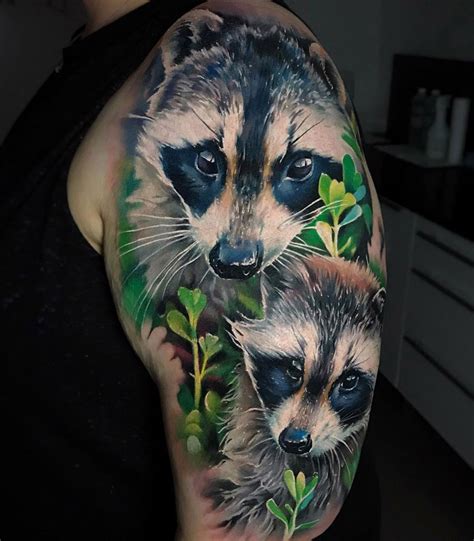 Raccoons Tattoo | Raccoon tattoo, Tattoos gallery, Raccoon art