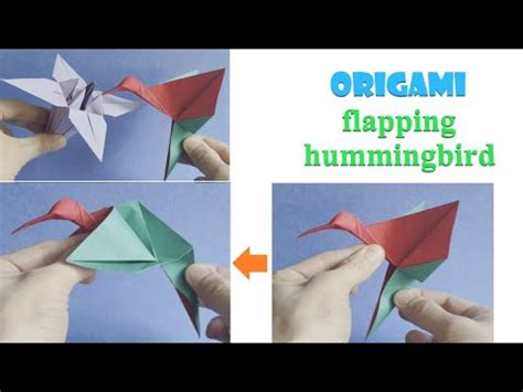 Origami hummingbird, step by step tutorial - YouTube