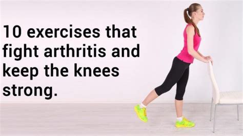 10 Exercises That Fight Arthritis And Keep The Knees Strong #HipProblems