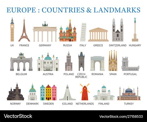 Europe Landmarks For Kids