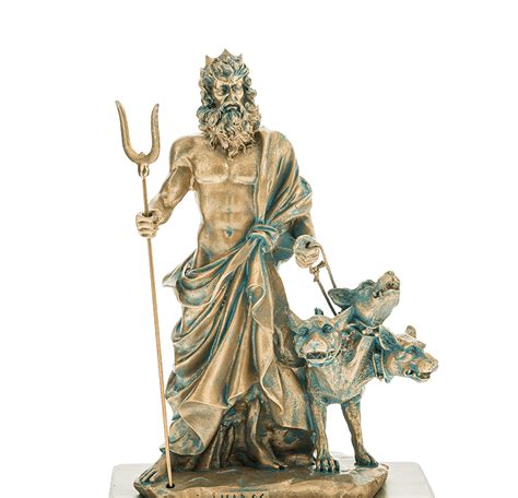 Greek God of the Underworld Hades and Cerberus Statue, God of Death ...