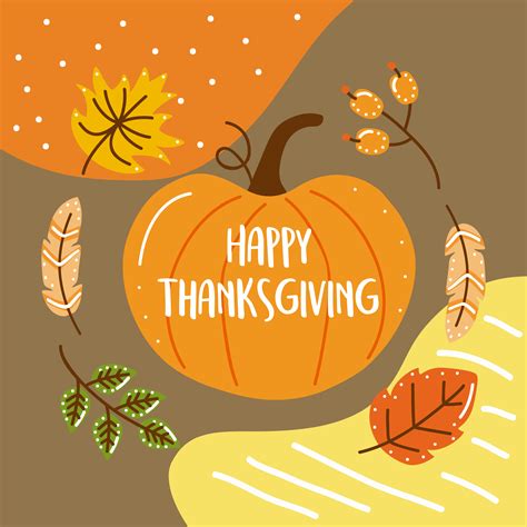 happy thanksgiving card 3890377 Vector Art at Vecteezy